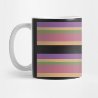 GROOVY MUTED MAUVE PURPLE COLOR THEME STRIPE PATTERN FOR SUMMER Mug